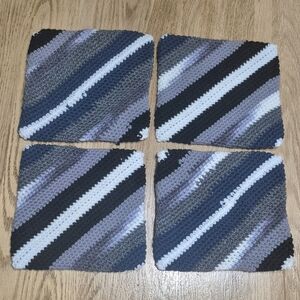 Handmade Crochet Coasters Set